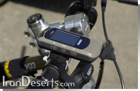 نمونه ای از GPS نصب شده بر روی دوچرخه
