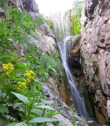 آبشار بنگان، بافت