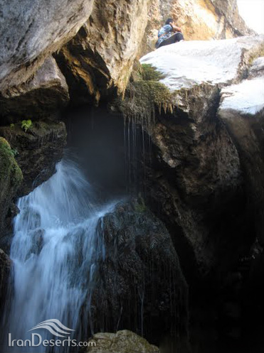 آبشار دربند گته ده، طالقان، عکس از مهدی کلهر
